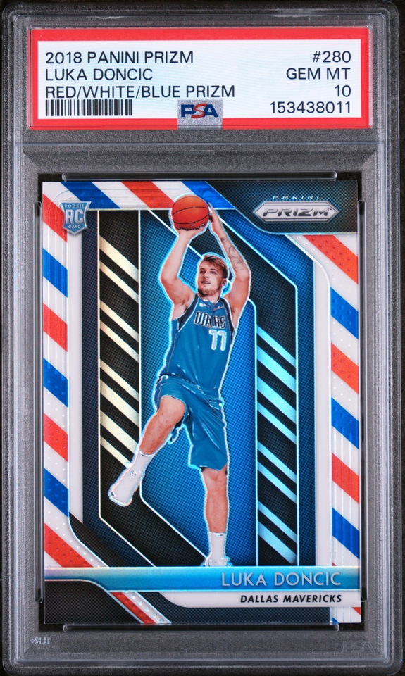 2018 Panini Prizm Luka Doncic [Red, White, Blue Prizm] #280