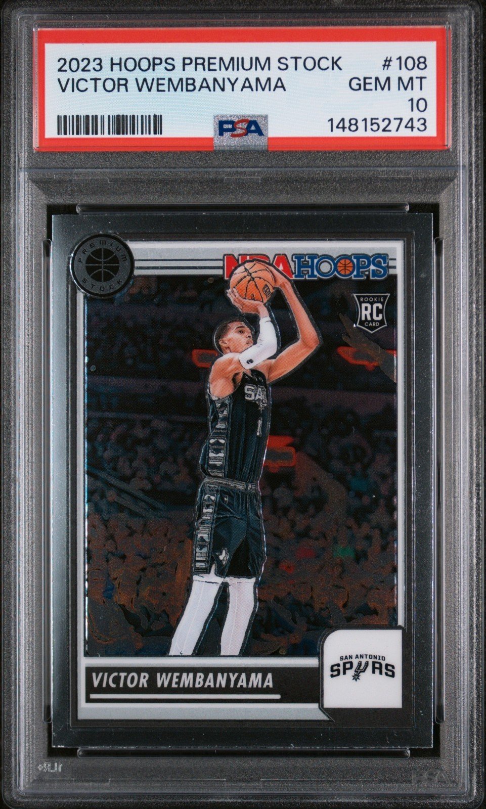 2023 Panini Hoops Premium Stock Victor Wembanyama #108